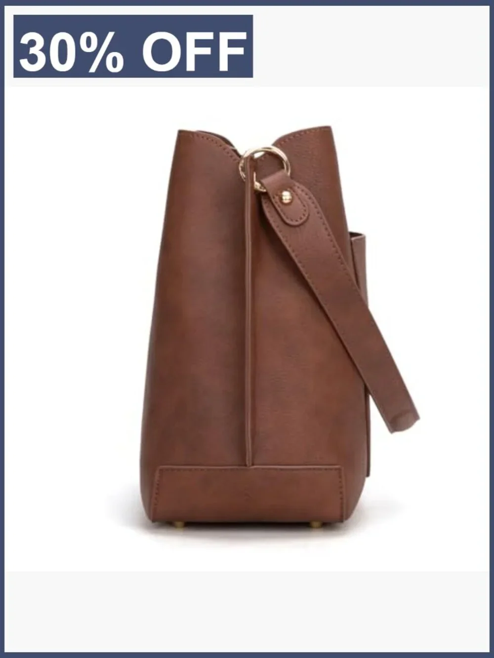 Medium Hobo Bag for Women, 3 Compartments, Shoulder Purse, PU Leather,